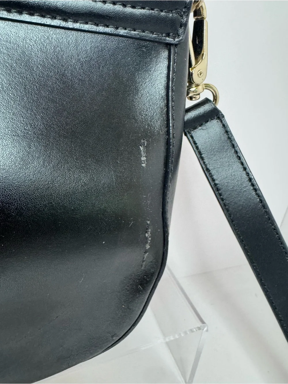 #341 Kate Spade Doreen Bond Street Leather Logo Flap Closure Crossbody Bag